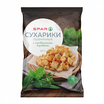 Сухарики пшеничные SPAR с Прованскими травами 60г