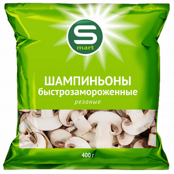 Шампиньоны резаные SMART 400г