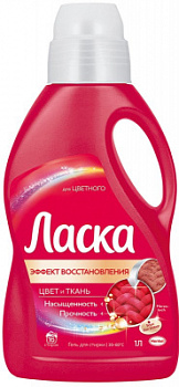 Гель для стирки Ласка 1л 16 стирок для цветного