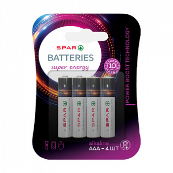Батарейки SPAR литиевые AA пальчиковые 4шт