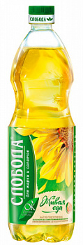Масло подсолнечное Слобода рафинированное 1л