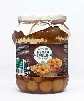 Черешня SPAR в сиропе 740г ст/б