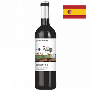 Вино Консентидо Монастрель кр п/сух 0,75л 14%