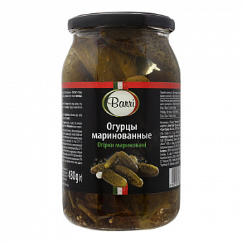 Огурцы маринованные Барри 840г ст/б
