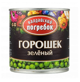 Горошек зеленый Валдайский погребок 400г ж/б ключ