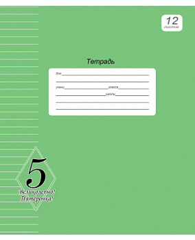 Тетрадь линия Пятерка 12л