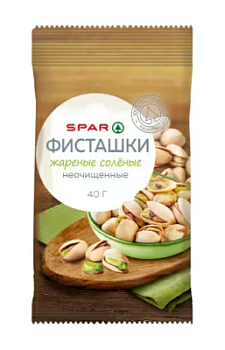 Фисташки жареные SPAR соленые 40г