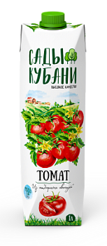 Сок Сады Кубани Томат с мякотью с солью 1л