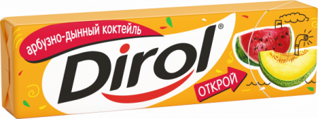 Жевательная резинка Дирол Арбузно-Дынный коктейль 13,6г