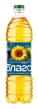 Масло подсолнечно-оливковое рафинированное Благо 1л