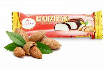 Батончик марципановый Плоуда в темном шоколаде 50г