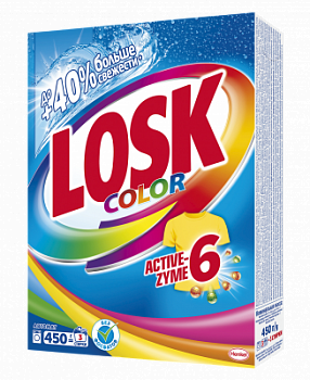 Порошок стиральный Лоск Колор 450г