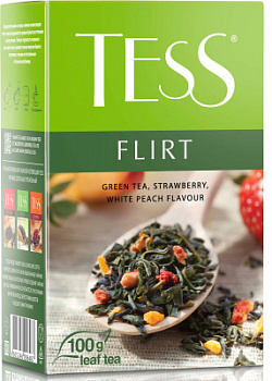 Чай Тесс Флирт зеленый с добавками 100г
