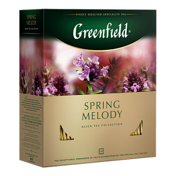 Чай Гринфилд Спринг Мелоди черный 100пак