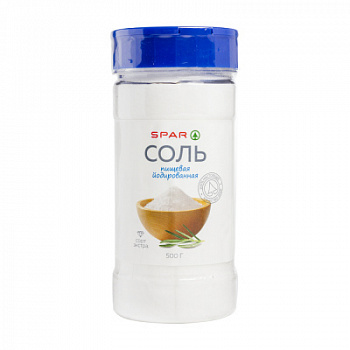 Соль поваренная пищевая йодированная SPAR 500г