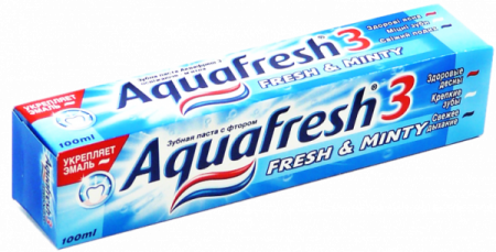 Зубная паста Аквафреш 3-Тотал Синяя 100мл