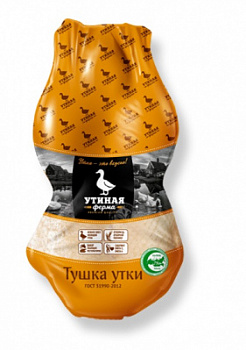 Тушка утки потрошеная Утиная Ферма 1сорт фирм/пакет зам 1кг