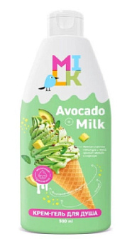 Гель для душа Милк крем молоко и авокадо 500мл