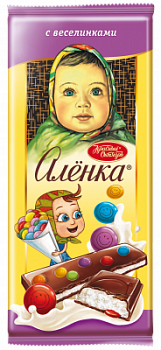 Шоколад Аленка молочный с Веселинками 87г
