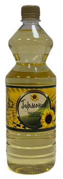 Масло подсолнечное Гармония Традиционное рафинированное 1л
