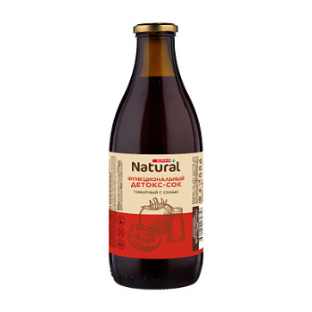 Сок детокс SPAR Natural Томатный с солью 1л ст/б