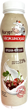 Йогурт питьевой Нежинская МФ Вишня/Черешня 2,5% 275г БЗМЖ