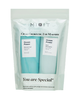 Набор Ocean Power Shower set шамп 200мл+гель 200мл+мочалка