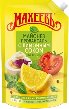Майонез Провансаль с лимонным соком 50,5% Махеев 770г