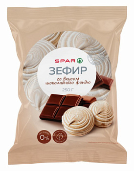 Зефир SPAR Шоколадный Фондю 250г