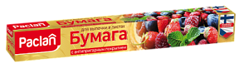Бумага для выпечки Паклан с антипригарным покрытием 36х42см 12листов