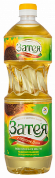 Масло подсолнечное Затея рафинированное 1л