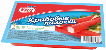 Палочки крабовые Вичи замороженные 100г