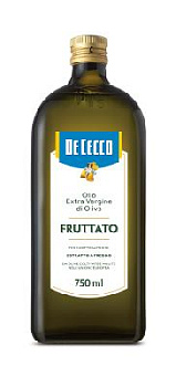 Масло оливковое нерафинированное в/с Олио Экстра Вирджен Фруттато Де Чекко 750мл