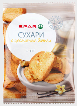 Сухари SPAR с ароматом ванили 250г