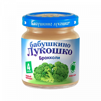 Пюре Бабушкино Лукошко Капуста брокколи с 4мес ст/б 100г