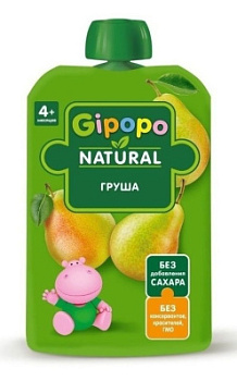Пюре Гипопо Груша с 4мес 90г д/п