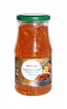 Баклажаны обжаренные с овощами SPAR 520г ст/б