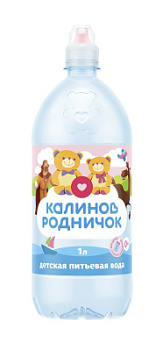 Вода питьевая Калинов Родничок для детей 1л пл/б