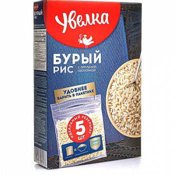 Рис Бурый Увелка 5*80г