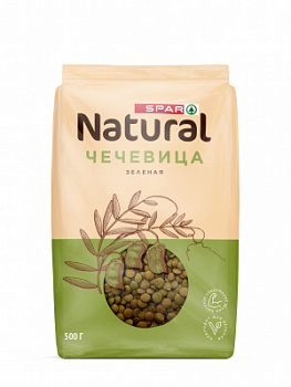 Чечевица зеленая SPAR Natural 500г