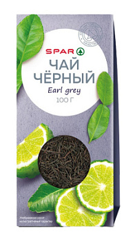 Чай SPAR Эрл Грей черный 100г