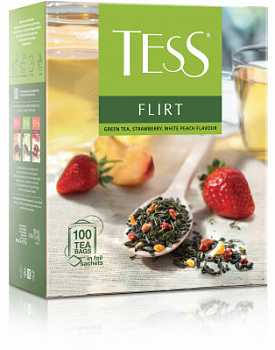 Чай Тесс Флирт зеленый 100 пак