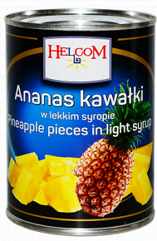 Ананасы Хелком кусочки 565г