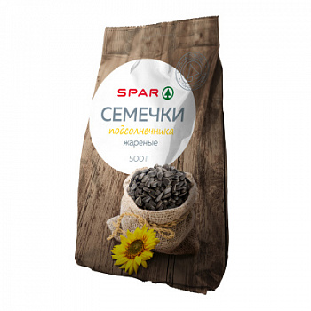 Семечки SPAR черные жареные 500г