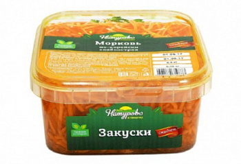 Морковь по-корейски Натурово слабоострая 0,5кг