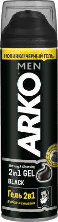 Гель для бритья Арко Мэн 2в1 Black