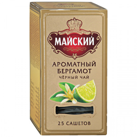 Чай Майский Ароматный Бергамот черный 25пак