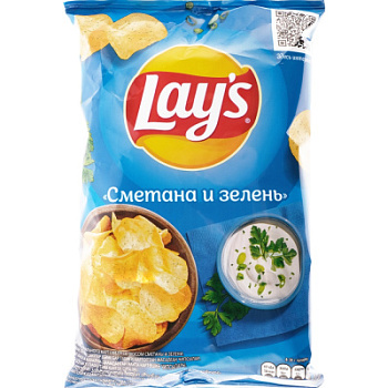 Чипсы Лейз Сметана/Зелень 37г