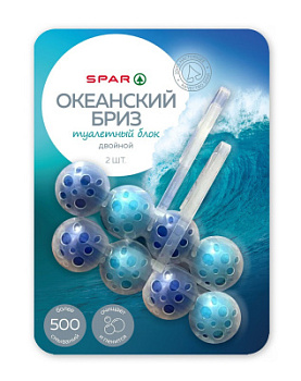 Блок для туалета SPAR Океанский бриз 2*50г