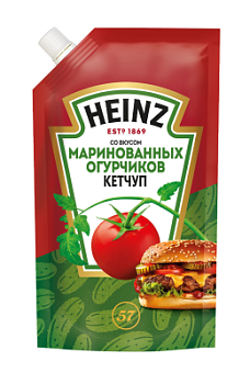 Кетчуп Хайнц Маринованные огурчики 320г д/п